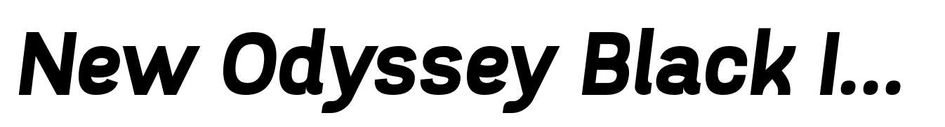New Odyssey Black Italic